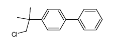 2-p-biphenylyl-1-chloro-2-methylpropane结构式