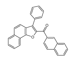 naphthalen-2-yl-(3-phenylbenzo[g][1]benzofuran-2-yl)methanone结构式