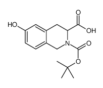 2-[(Tert-Butyloxycarbonyl)]-6-Hydroxy-1,2,3,4-Tetrahydroisoquinoline-3-Carboxylic Acid Structure