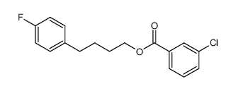 4-(4-fluorophenyl)butyl 3-chlorobenzoate结构式