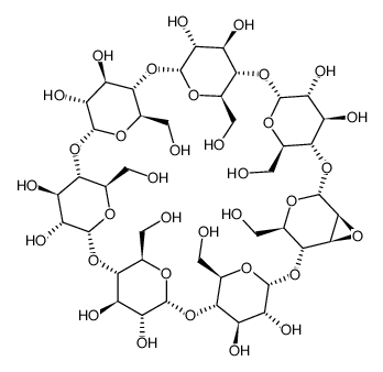 mono-2,3-mannoepoxy-β-CD结构式
