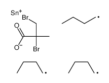 tributyl[(2,3-dibromo-2-methylpropionyl)oxy]stannane Structure