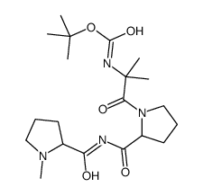 tert-butyl N-[2-methyl-1-[(2S)-2-[[(2S)-1-methylpyrrolidine-2-carbonyl ]carbamoyl]pyrrolidin-1-yl]-1-oxo-propan-2-yl]carbamate Structure