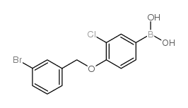 3-氯-4-(3’-溴苄氧基)苯基硼酸结构式