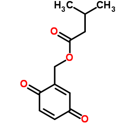 3-甲基-丁酸(3,6-二氧代-1,4-环己二烯-1-基)甲酯结构式