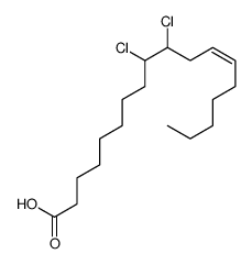 (E)-9,10-dichlorooctadec-12-enoic acid结构式