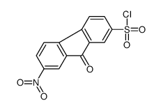 7-nitro-9-oxofluorene-2-sulfonyl chloride Structure