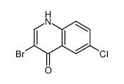 3-溴-6-氯-4-羟基喹啉结构式