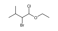 1-ethoxy-2-bromo-1-chloro-3-methyl-butane结构式