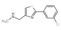1-(2-(3-氯苯基)噻唑-4-基)-N-甲基甲胺结构式