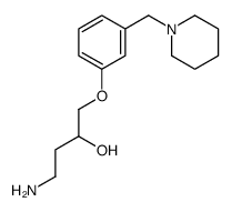 4-amino-1-[3-(piperidin-1-ylmethyl)phenoxy]butan-2-ol Structure
