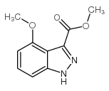4-甲氧基-1H-吲唑-3-羧酸甲酯结构式