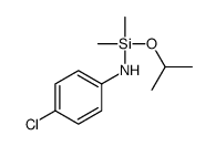 4-chloro-N-[dimethyl(propan-2-yloxy)silyl]aniline结构式