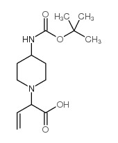 2-(4-Boc-氨基哌啶-1-基)-3-丁酸结构式