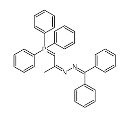 2-Propanone, 1-(triphenylphosphoranylidene)-, 2-(diphenylmethylene)hydrazone Structure