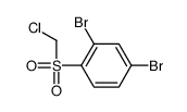 2,4-dibromo-1-(chloromethylsulfonyl)benzene Structure