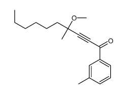 4-methoxy-4-methyl-1-(3-methylphenyl)dec-2-yn-1-one Structure