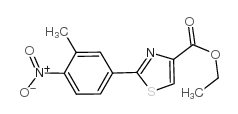 2-(3-甲基-4-硝基苯基)-噻唑-4-羧酸乙酯结构式