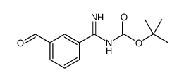 3-(BOC-AMIDINO)-BENZALDEHYDE, Structure