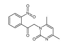 4,6-dimethyl-1-[2-(2-nitrophenyl)-2-oxoethyl]pyrimidin-2-one Structure