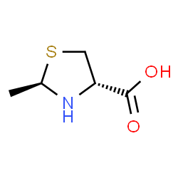 4-Thiazolidinecarboxylicacid,2-methyl-,(2R-trans)-(9CI)结构式