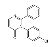 3-(4-chlorophenyl)-2-phenylpyrimidin-4-one Structure