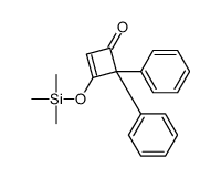 4,4-diphenyl-3-trimethylsilyloxycyclobut-2-en-1-one结构式
