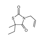 5-ethyl-5-methyl-3-prop-2-enyl-1,3-thiazolidine-2,4-dione结构式