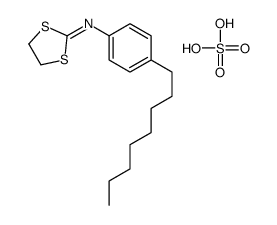 N-(4-octylphenyl)-1,3-dithiolan-2-imine,sulfuric acid结构式