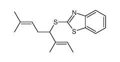 2-(3,7-dimethylocta-2,6-dien-4-ylsulfanyl)-1,3-benzothiazole Structure