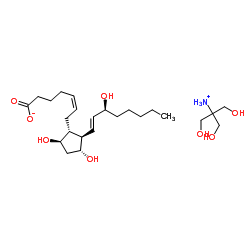 Prostaglandin F2β (tromethamine salt) structure