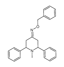 1-methyl-2,6-diphenylpiperidin-4-one-O-benzyloxime Structure