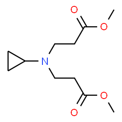 3,3'-(环丙基氮二基)二丙酸二甲酯结构式