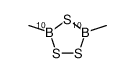 3,5-dimethyl-1,2,4,3,5-trithiadiborolane-3,5-10B2 Structure