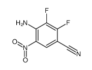4-氨基-2,3-二氟-5-硝基苯甲腈结构式