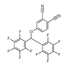 4-[bis(2,3,4,5,6-pentafluorophenyl)methoxy]benzene-1,2-dicarbonitrile结构式