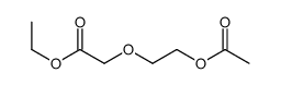 ethyl 2-(2-acetyloxyethoxy)acetate Structure