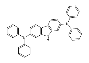 N,N,N,N-四苯基-9H-咔唑-2,7-二胺结构式