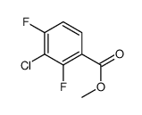 Methyl 3-chloro-2,4-difluorobenzoate结构式