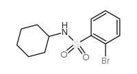 2-溴-N-环己基苯磺酰胺结构式