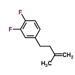 1,2-Difluoro-4-(3-methyl-3-buten-1-yl)benzene Structure