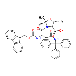 (5R)-3-[(2S)-2-[[芴甲氧羰基]氨基]-1,4-二氧代-4-[(三苯基甲基)氨基]丁基]-2,2,5-三甲基-4-恶唑烷羧酸图片