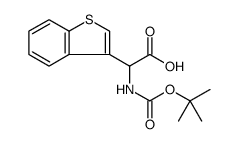 Benzo[b]thiophene-3-acetic acid, α-[[(1,1-dimethylethoxy)carbonyl]amino]结构式