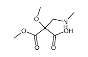 methyl methoxy(methylaminomethyl)malonate Structure