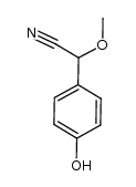 2-(4-hydroxyphenyl)-2-methoxyacetonitrile结构式