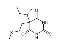 5-sec-butyl-5-(2-methylsulfanyl-ethyl)-2-thio-barbituric acid结构式