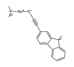 [Au(2-C15H13-CC-S)(PMe3)] Structure
