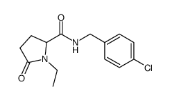 N-[(4-chlorophenyl)methyl]-1-ethyl-5-oxo-prolinamide Structure