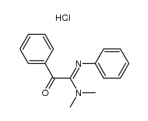 N,N-dimethyl-2-oxo-N',2-diphenylacetimidamide hydrochloride Structure