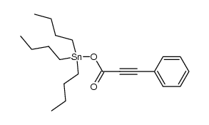 Phenylpropiolsaeure-tri-n-butylstannylester Structure